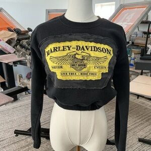 Harley-Davidson Black Pullover with Yellow Emblem
